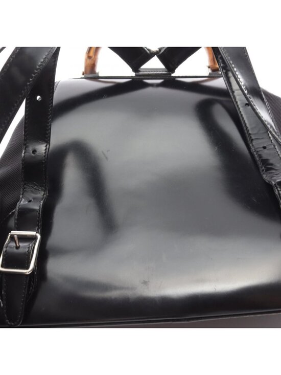 Gucci Backpack Bamboo 003 5 Black Nylon Enamel main image 6